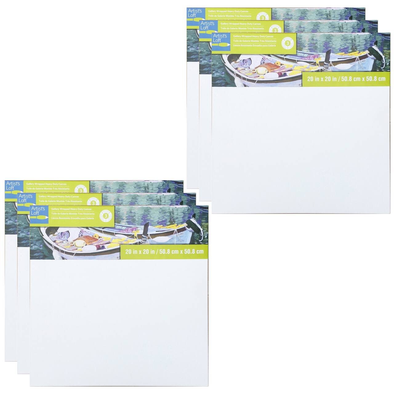 6 Pack: Level 3 Gallery Wrapped Heavy Duty Canvas by Artist's Loft®